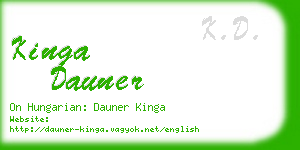 kinga dauner business card